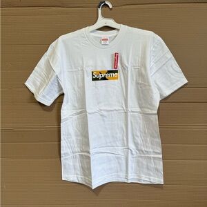 Supreme Brooklyn box logo tee white size medium brand new with tags 100% authent